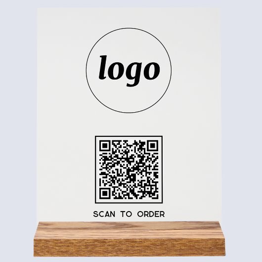 Einfache QR-Codeprüfung für Logos bei Bestellung Acrylschild