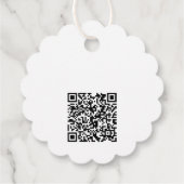 Einfache QR-Logos Text GeschäftspreisTags Geschenkanhänger (Rückseite)
