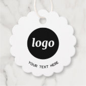 Einfache QR-Logos Text GeschäftspreisTags Geschenkanhänger (Vorderseite)