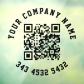 Einfache QR-Werbeaktion Fensteraufkleber (Blatt 3)