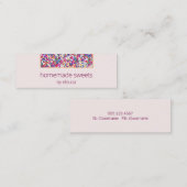 Einfache, raffinierte und moderne Konditorei Koch  Mini Visitenkarte (Vorne/Hinten)