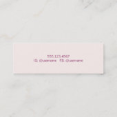 Einfache, raffinierte und moderne Konditorei Koch  Mini Visitenkarte (Rückseite)