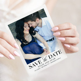 Einfache Rahmen-EDITABLE-COLOR-Save the Date-Karte Dankeskarte