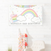 Einfache Rainbow Cake Birthday Banner (Insitu)
