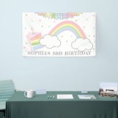 Einfache Rainbow Cake Birthday Banner (Messeveranstaltung)
