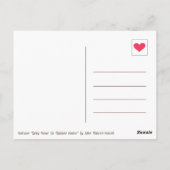 Einfache Rainbow-Daisy-Blume Postkarte (Rückseite)