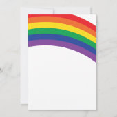 Einfache Rainbow-Party Einladung, Rainbow-Birthday Einladung (Rückseite)