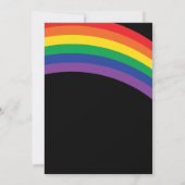 Einfache Rainbow-Party Einladung, Rainbow-Birthday Einladung (Rückseite)