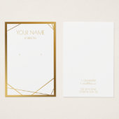 Einfache Rand, geometrische Ohrring-Karte (Vorne & Hinten)