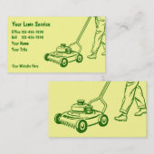 Einfache Rasen-Sorgfalt-Visitenkarten Visitenkarte (Vorne/Hinten)