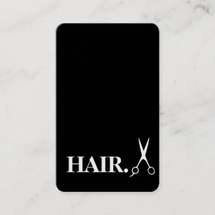 Einfache Razor Gold Blade Barber Business Card Visitenkarte