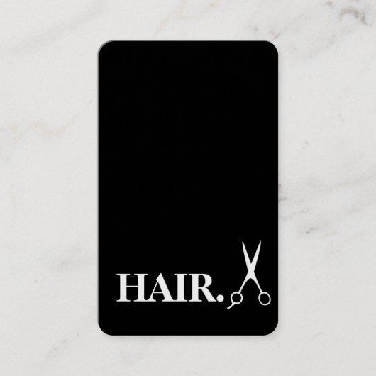 Einfache Razor Gold Blade Barber Business Card Visitenkarte (Vorderseite)