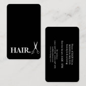 Einfache Razor Gold Blade Barber Business Card Visitenkarte (Vorne/Hinten)