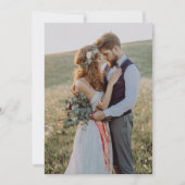 Einfache Real Vellum Overlay Elegant 3 Foto Hochze Einladung (Vorderseite)