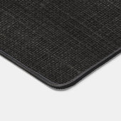 Einfache realistische Burlap Rustikal Black Grau K Schreibtischunterlage (Ecke)