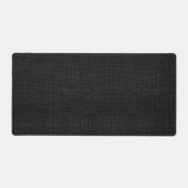 Einfache realistische Burlap Rustikal Black Grau K Schreibtischunterlage