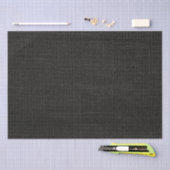 Einfache realistische Burlap Rustikal Black Grau K Seidenpapier (Handwerk)