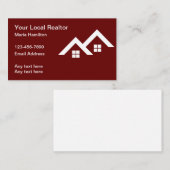 Einfache Realtor Theme Visitenkarten Visitenkarte (Vorne/Hinten)