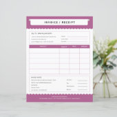 Einfache Rechnungsvorlage (Stehend Vorderseite)