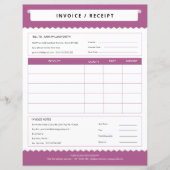 Einfache Rechnungsvorlage (Vorderseite)