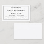 Einfache, rechtlich Berufliche Visitenkarte (Vorne/Hinten)