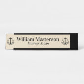 Einfache Rechtsanwalts-Büro-Schreibtisch-Plakette Schreibtischnamensplakette (Vorderseite )