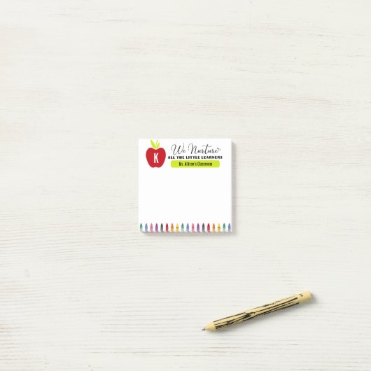 Einfache Red Apple Teacher's Elementarstudio Post-it Klebezettel (Auf Schreibtisch)