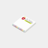 Einfache Red Apple Teacher's Elementarstudio Post-it Klebezettel (angewinkelt)