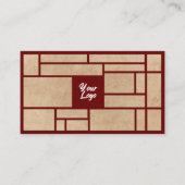 Einfache Red Business Card im japanischen Stil Visitenkarte (Vorderseite)