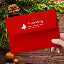 Einfache Red Christmas Party Familienurlaub-Mailin