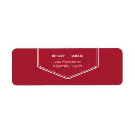 Einfache Red Custom Rücksendeadresse