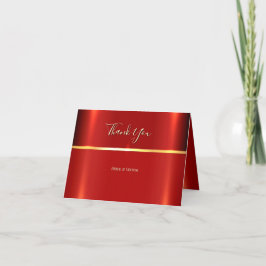 Einfache Red Dankeschön Card Dankeskarte