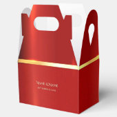 Einfache Red Favor Box Geschenkschachtel (Geöffnet)