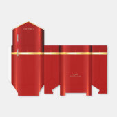 Einfache Red Favor Box Geschenkschachtel (Ungefaltet)