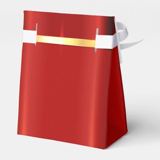 Einfache Red Favor Box Geschenkschachtel (Rückseite)