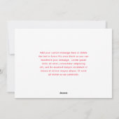 Einfache Red Foto Collage Moderne Weihnachten (Rückseite)