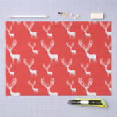 Einfache Red Reinder Weihnachten Weihnachten Muste Seidenpapier (Handwerk)