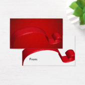 Einfache Red Ribbon Gift Cards (Schreibtisch)