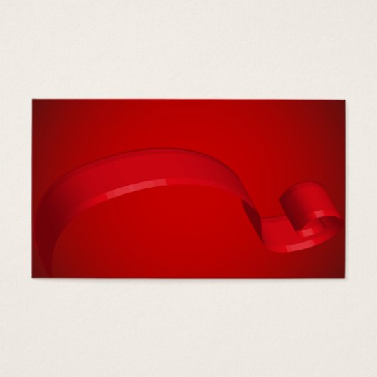 Einfache Red Ribbon Gift Cards (Vorderseite)