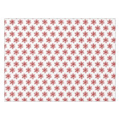 Einfache Red Snowflake Muster Weihnachtsfeiertag Tischdecke (Vorderseite (Horizontal))