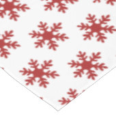 Einfache Red Snowflake Muster Weihnachtsfeiertag Tischdecke (Schrägansicht)
