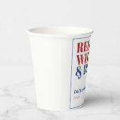 Einfache Red White und Due 4. Juli Babydusche Pappbecher (Rechts)