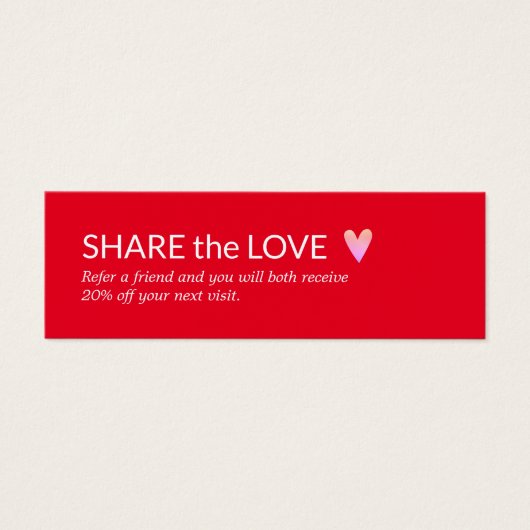 Einfache Referenz zum Roten Rosenherz (Vorderseite)