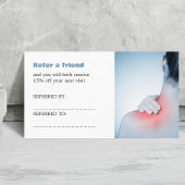 Einfache Referenzkarte für Elegant-Massage-Therape Empfehlungskarte