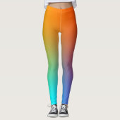 Einfache Regenbogenfarben Leggings (Vorderseite)