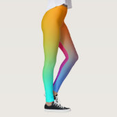 Einfache Regenbogenfarben Leggings (Rechts)
