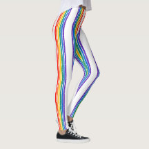 Einfache Regenbogenstreifen Gay Monat Leggings