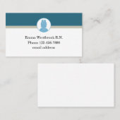 Einfache registrierte Krankenkontakte Visitenkarte (Vorne/Hinten)