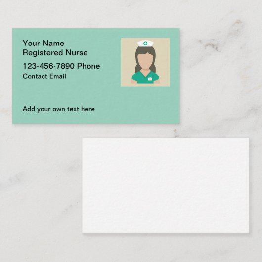 Einfache registrierte Krankenversicherungskarten f Visitenkarte (Vorne/Hinten)