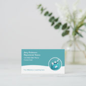 Einfache registrierte Krankenversicherungskarten Visitenkarte (Stehend Vorderseite)